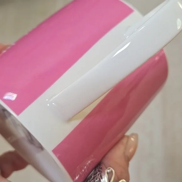 Rose Of England Fine Bone China Pink "Eat Cake and Move On" Mug - Picture 4 of 4